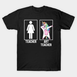 Teacher vs Art teacher T-Shirt